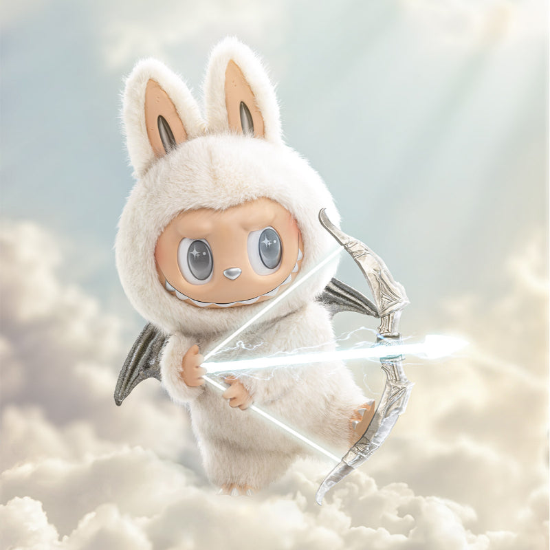 Labubu The Monsters Angel In Clouds Plush Display Doll with Vinyl Face